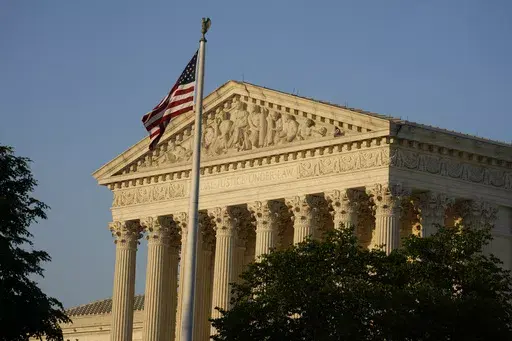 The Supreme Court is seen on Friday, April 21, 2023, in Washington. The U.S. Supreme Court will hear arguments Wednesday in a case that could determine whether doctors can provide abortions to pregnant women with medical emergencies in states that enact abortion bans. (AP Photo/Alex Brandon, File)