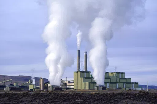 Steam billows from a coal-fired power plant Nov. 18, 2021, in Craig, Colo. The Supreme Court on Thursday, June 30, 2022, limited how the nation’s main anti-air pollution law can be used to reduce carbon dioxide emissions from power plants. By a 6-3 vote, with conservatives in the majority, the court said that the Clean Air Act does not give the Environmental Protection Agency broad authority to regulate greenhouse gas emissions from power plants that contribute to global warming. (AP Photo/Ric
