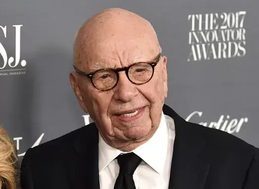 Rupert Murdoch attends the WSJ. Magazine 2017 Innovator Awards at The Museum of Modern Art in New York on Nov. 1, 2017. The media magnate is stepping down as chairman of News Corp. and Fox Corp., the companies that he built into forces over the last 50 years. He will become chairman emeritus of both corporations, the company announced on Thursday. His son, Lachlan, will control both companies. (Photo by Evan Agostini/Invision/AP, File)