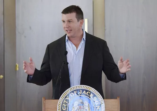 Former professional wrestler Ted "Teddy" DiBiase Jr., is shown in this Sept. 23, 2015 photograph, taken in Jackson, Miss. A federal indictment unsealed on Thursday, April 20, 2023, said companies run by DiBiase received "sham contracts" in Mississippi and misspent millions of dollars of welfare money that was supposed to help some of the neediest people in the United States. (Rick Guy/The Clarion Ledger, via AP)