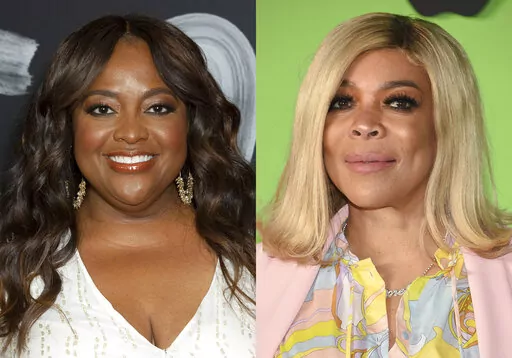 Sherri Shepherd appears at the Los Angeles premiere of "Mr. Iglesias" on June 20, 2019, left, and Wendy Williams appears at the world premiere of "The Morning Show" in New York on Oct. 28, 2019. “The Wendy Williams Show” is ending because of Williams’ prolonged health-related absence and will be replaced this fall with a show hosted by Sherri Shepherd. Producer and distributor Debmar-Mercury says the new daytime show “Sherri” will “inherit” the time slots on the Fox network’s own