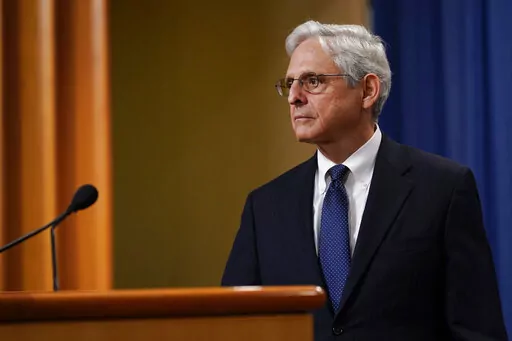 Attorney General Merrick Garland listens to a question as he leaves the podium after speaking at the Justice Department, Aug. 11, 2022, in Washington. Garland is moving to end sentencing disparities that have imposed harsher penalties for different forms of cocaine and worsened racial inequity in the U.S. justice system. (AP Photo/Susan Walsh, File)