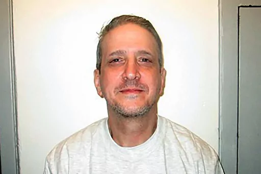 This photo provided by the Oklahoma Department of Corrections shows death row inmate Richard Glossip on Feb. 19, 2021. Oklahoma's new Attorney General Gentner Drummond plans to ask the state's Pardon and Parole Board on Wednesday, April 26, 2023, to recommend sparing the life of Glossip, a highly unusual move for the state's top prosecutor's office that typically urges the board to reject clemency. (Oklahoma Department of Corrections via AP, File)