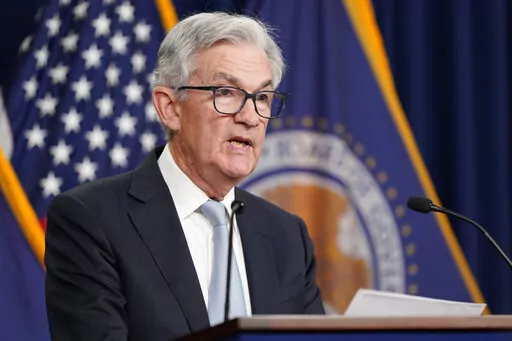 Federal Reserve Chairman Jerome Powell speaks at a news conference following a Federal Open Market Committee meeting, Wednesday, Nov. 2, 2022, in Washington. (AP Photo/Patrick Semansky)