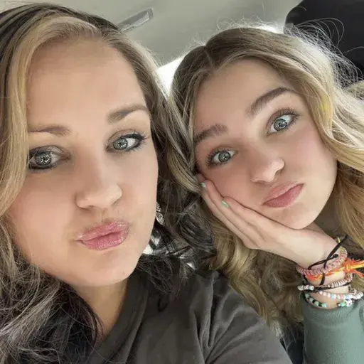 In this photo provided by Brittany Randall, Randall, left, and her daughter, Kamberlyn Bowler, pose for a selfie photo in Grand Junction, Colo., in the summer of 2024. (Brittany Randall via AP)
