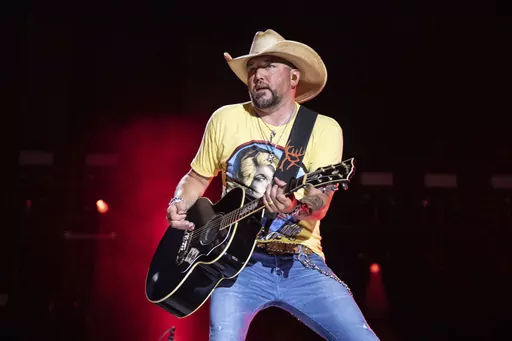 Jason Aldean performs during CMA Fest 2022 in Nashville, Tenn., on June 9, 2022. Country Music Television removed Aldean's music video for the newly released single “Try That in a Small Town." (Photo by Amy Harris/Invision/AP, File)