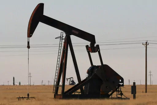 A pumpjack as seen on Wednesday, March 30, 2022, in Tatum, New Mexico. For the second time this month, House Republicans are seeking to restrict presidential use of the nation’s emergency oil stockpile — a proposal that has already drawn a White House veto threat. (AP Photo/Cedar Attanasio, File)