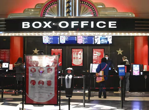 Movie theaters reopen after COVID-19 closures on March 5, 2021, in New York. For one day, Sept. 3, 2022, movie tickets will be just $3 in the vast majority of American theaters as part of a newly launched “National Cinema Day” to lure moviegoers during a quiet spell at the box office. (Photo by Evan Agostini/Invision/AP, File)