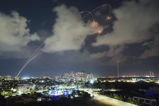 Israeli Iron Dome air defense system fires to intercept a rocket fired from the Gaza Strip, in Ashkelon, Israel, Thursday, Oct.19, 2023. Since Israel activated the Iron Dome in 2011, the cutting-edge rocket-defense system has intercepted thousands of rockets fired from the Gaza Strip. By Israeli military estimates, Hamas has already fired 7,000 rockets into Israel during the current war. (AP Photo/Tsafrir Abayov, File)